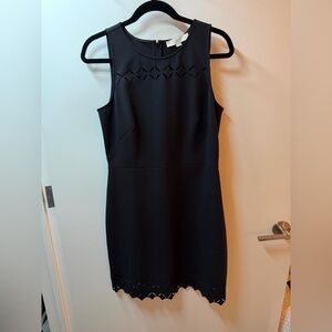 LOFT Black Sleeveless Mini Dress